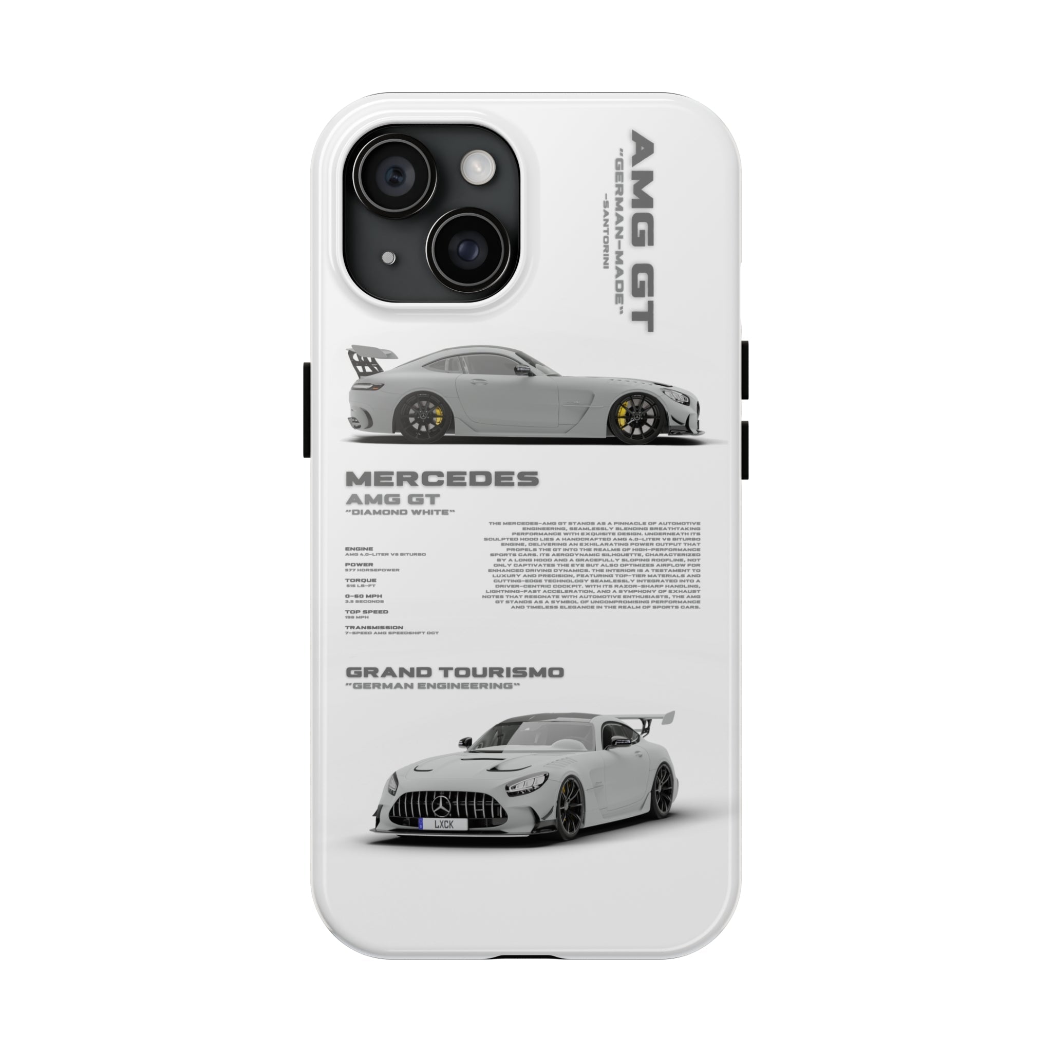 SuperCar Specs Phone Case