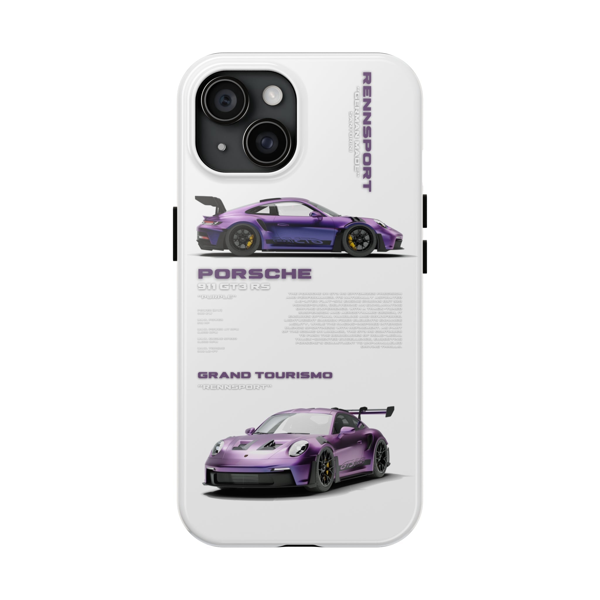 SuperCar Specs Phone Case