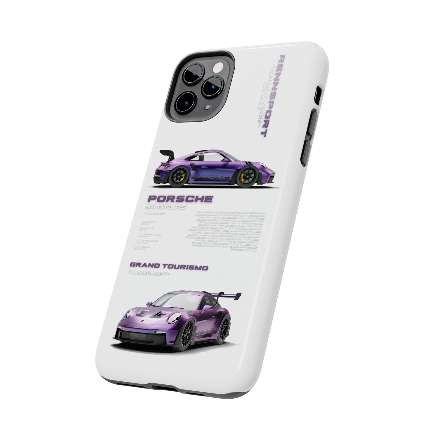 "Porsche GT3 RS" White Case