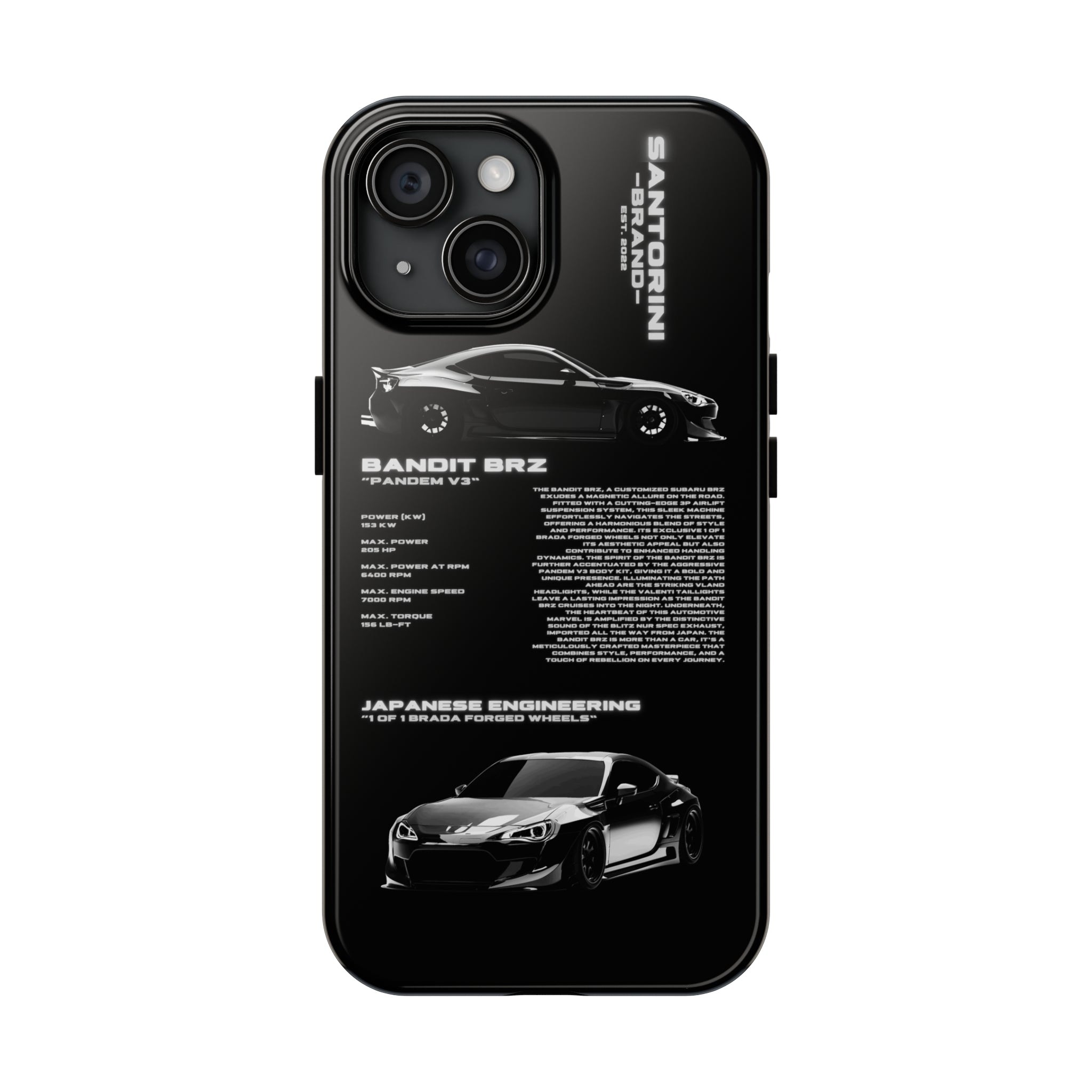 SuperCar Specs Phone Case