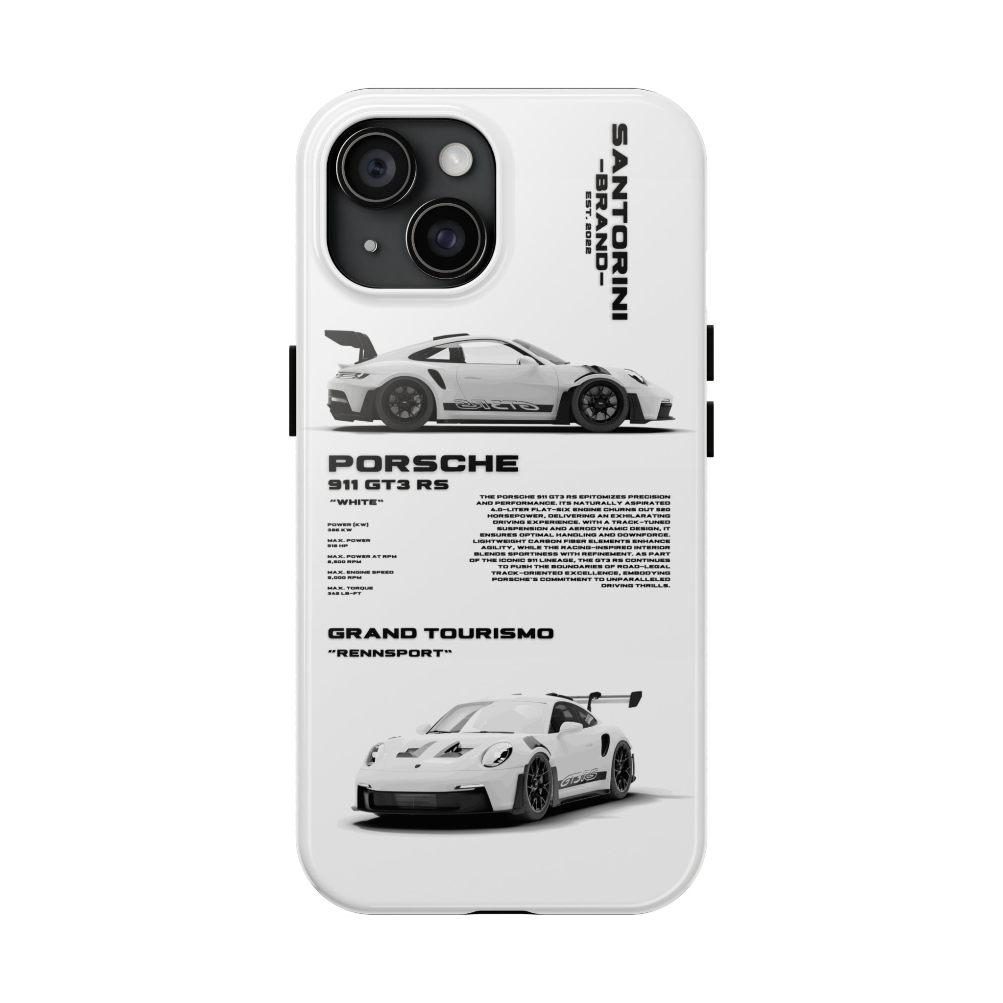 SuperCar Specs Phone Case